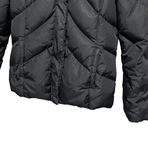 Tommy Hilfiger Black Down Feather Puffer Coat - Picture 4 of 12